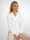 Kate & Pippa Torino Blouse In White-Kate & Pippa