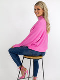Kate & Pippa Verona Knit Jumper In Candy Pink-Kate & Pippa