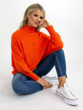 Kate & Pippa Verona Knit Jumper In Orange-Kate & Pippa